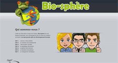 Desktop Screenshot of bio-sphere.fr