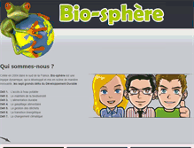 Tablet Screenshot of bio-sphere.fr